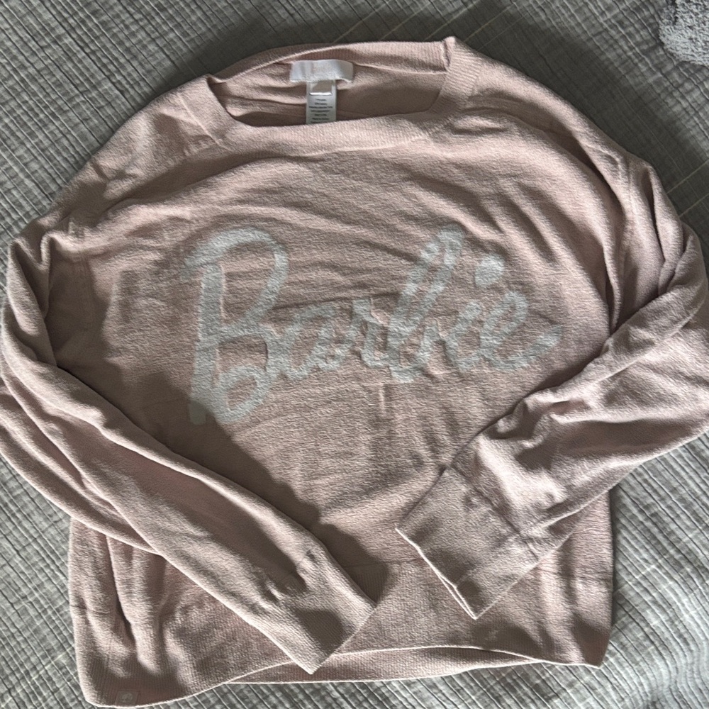 Pink Barbie Sweater Barefoot Dreams - Picture 2 of 5